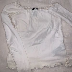 white off the shoulder top